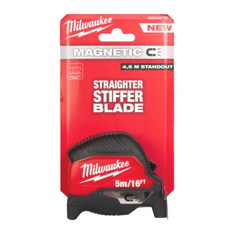 Svinovací metr Milwaukee MAGNETIC (GEN4) 5M/16FT-30, délka 5 metrů, magnetický, 4932498769